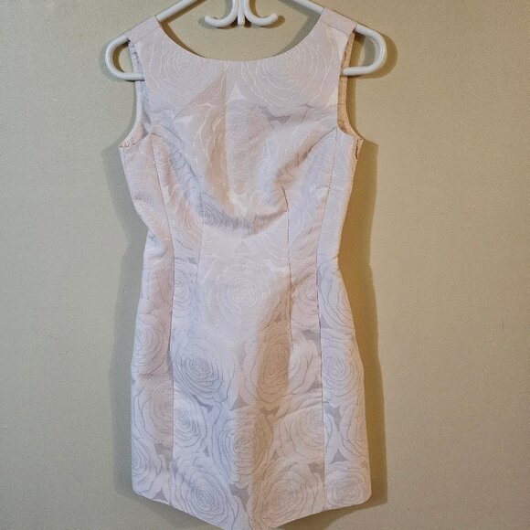 Kate Spade Pink Rose Embossed Jacquard Dress - Size 2 - Picture 1 of 8